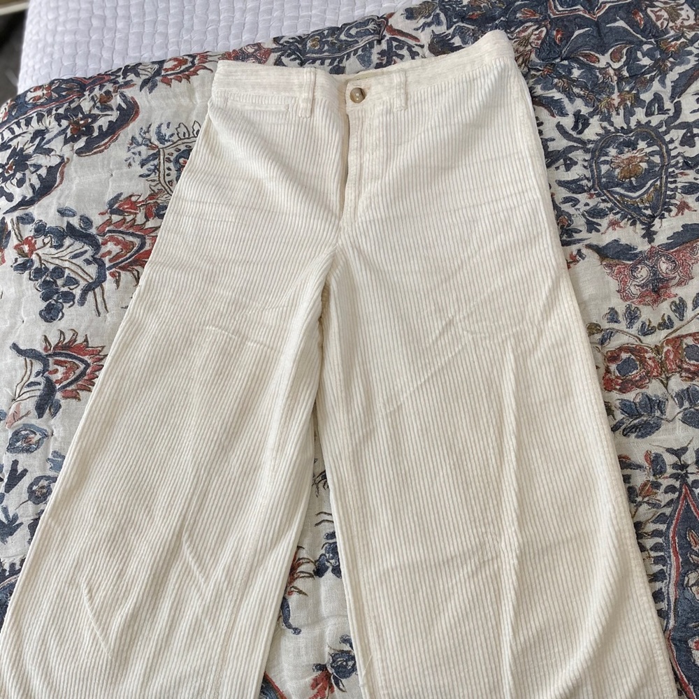 Madewell Cream Wide Leg Pants